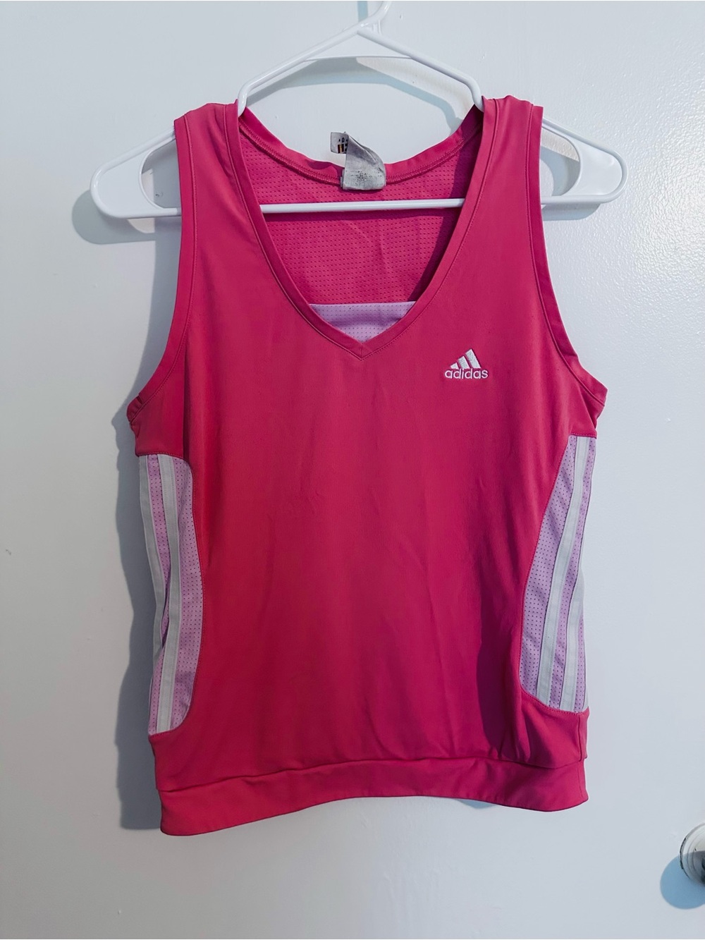 adidas Hot Pink & Light Pink Performance Tank